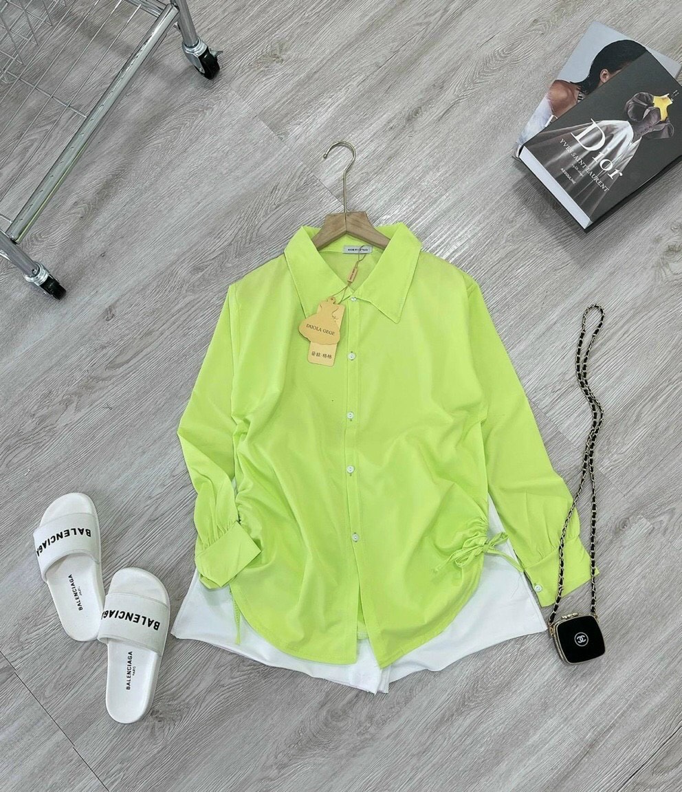 Sét sơmi rút dây kèm quần cotton và sơmi đũi-lc