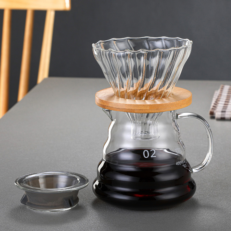 Phễu thủy tinh V60 (Pour Over)  Dụng cụ Barista
