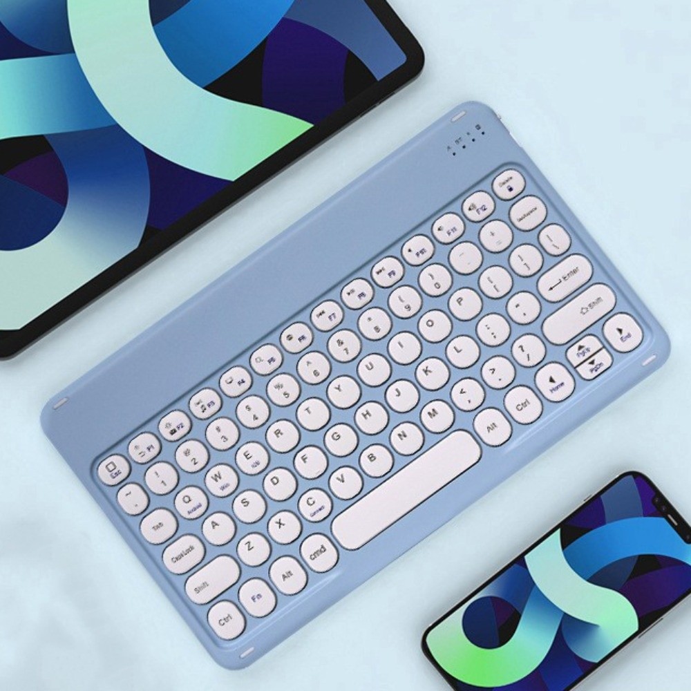 Fashion 10 Inch Bluetooth Keyboard Mini Rechargeable Wireless Keyboard ...