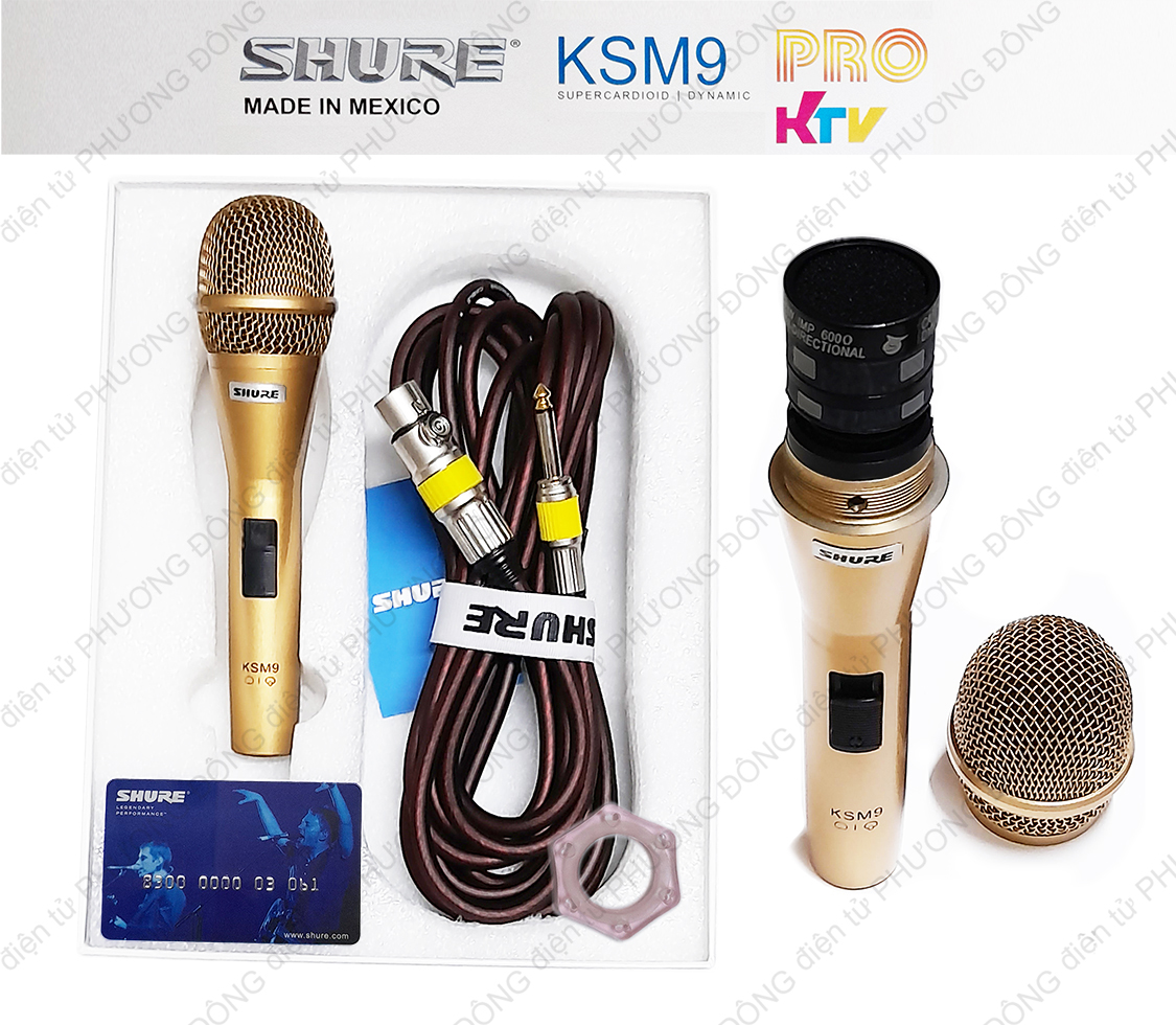 Micro có dây SHURE KSM9 cao cấp Pro KTV
