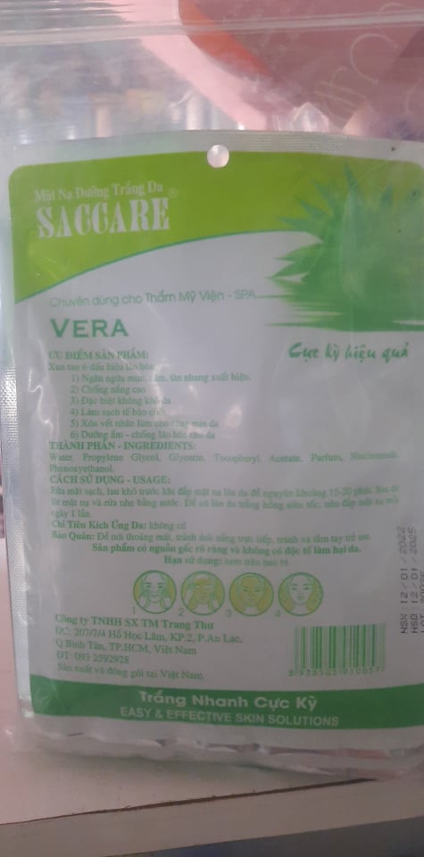 combo 10 miếng mặt nạ nha đam