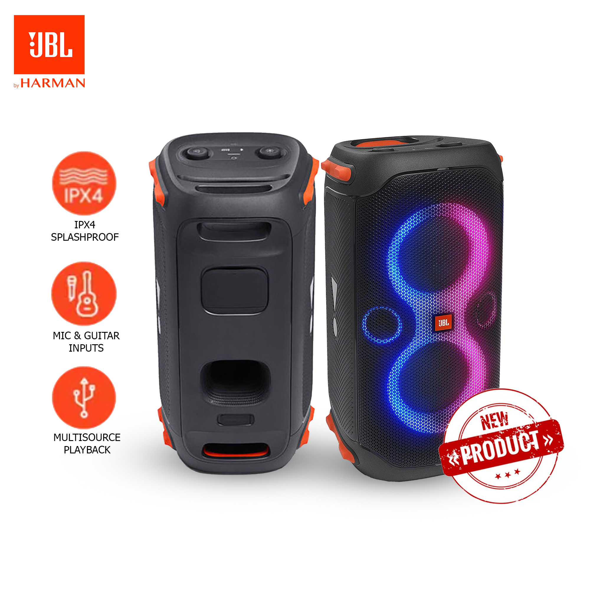 JBL PartyBox 110 Powerful Portable Bluetooth Wireless Party Speaker ...