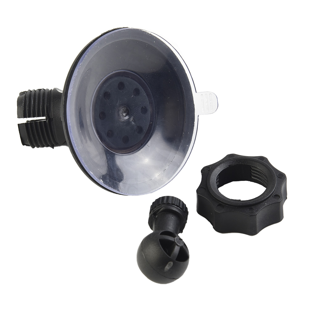 【Limited edition】 Car Mount Recorder Bracket Dash Cam Holder Camera Stand Suction Cup Black ABS Rotatable.