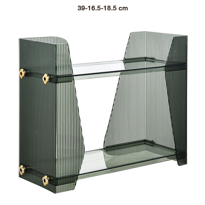 YONUO Light luxury storage rack cosmetics display cabinet European style elevated vertical lipstick rack dressing table snack toy storage rack