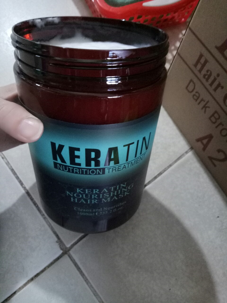 hấp dầu keratin