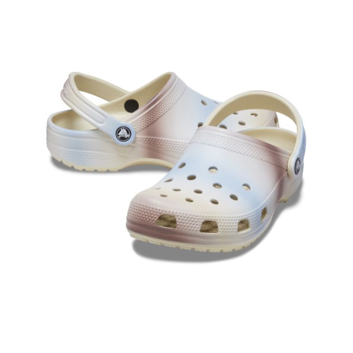 Giày Clog Unisex Crocs Classic Color Dip - Bone