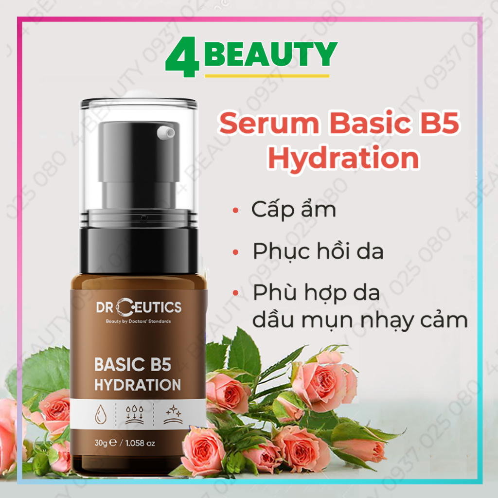 Tinh chất dưỡng Serum B5 DrCeutics Cho Da Dầu Mụn - Serum DrCeutics B5