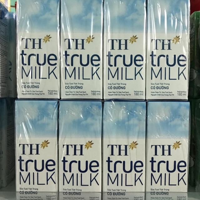 Vỉ sữa TH True Milk 180ml (các vị)