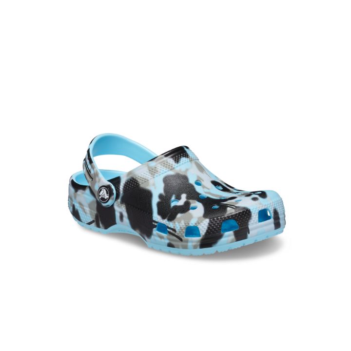 Giày Clog Trẻ Em Crocs Classic Spray Camo - Arctic