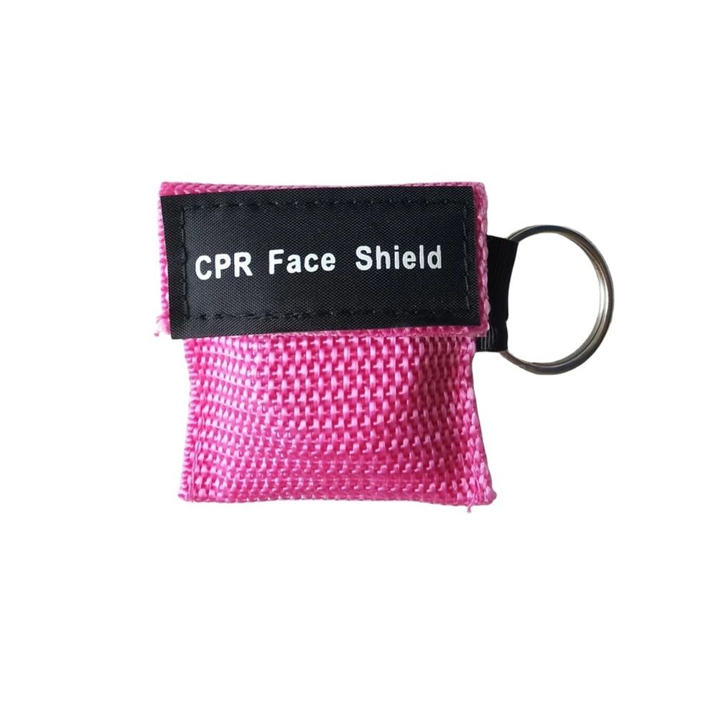 Practicle Disposable CPR Mouth Breath Emergency Face Shield Nylon Bag ...