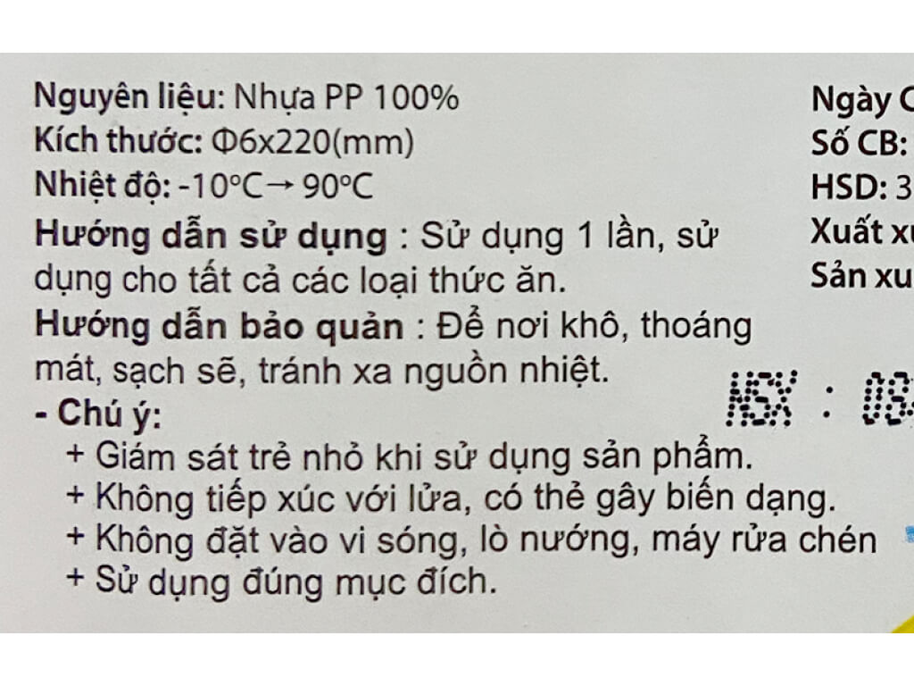 Ống hút nhựa cong Hunufa 20cm (80 cái)