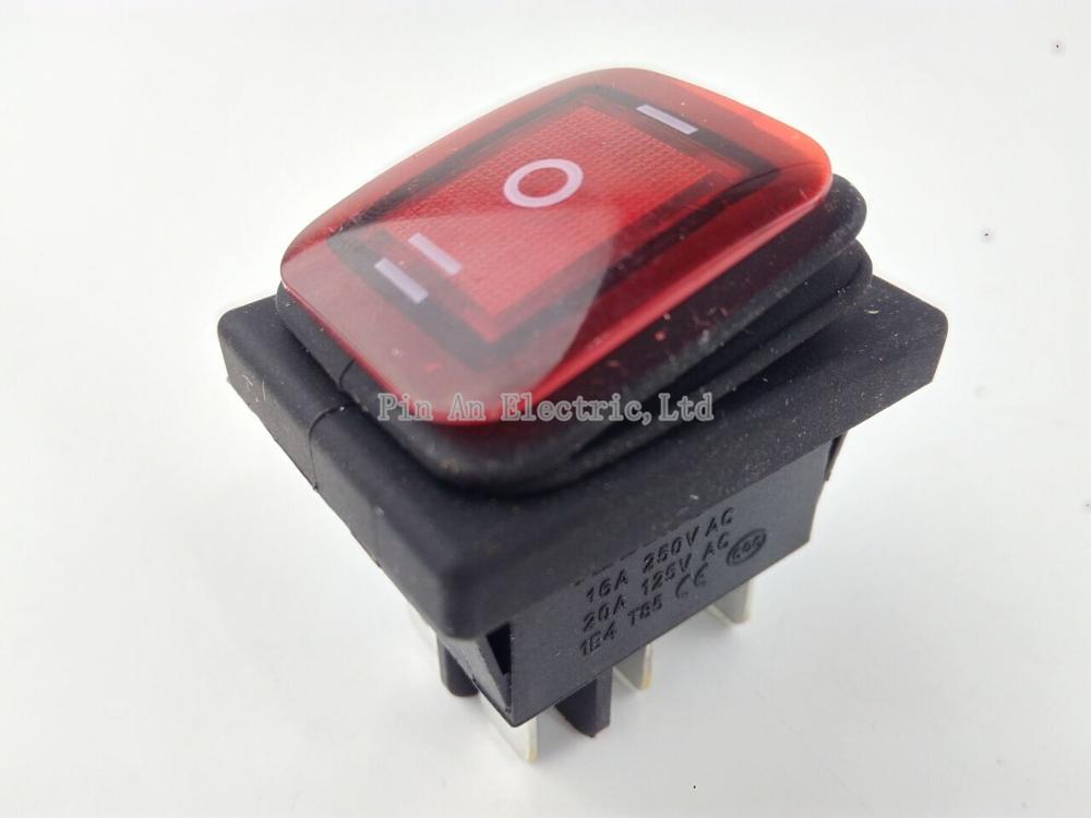 【TopazTrove】1Pcs Waterproof 6Pin Rocker Switch 3 Position Locking ON ...