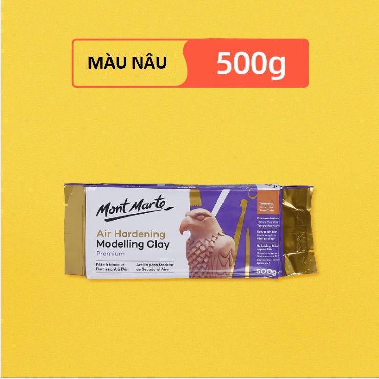 Đất sét tự khô Đất nặn Air Hardening Modelling Clay Mont Marte 500g-2kg