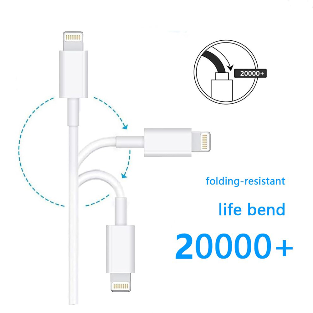 2Pcs 20W PD Fast Charging Cable For iPhone 15 Pro Max Plus iPhone Serise iPad USB Type C (1 meter) Fast charging data cable 2023