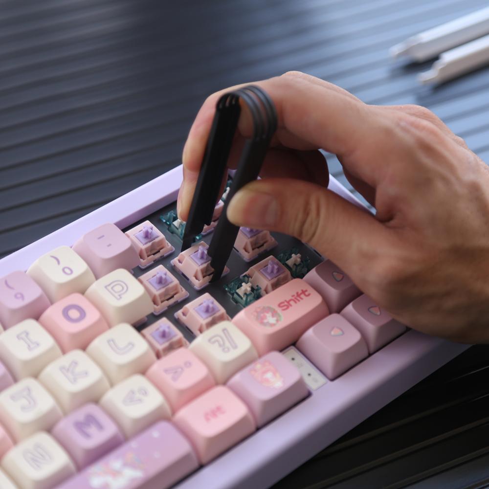 Keycap Puller Remover Non-Slip Keyboard Switches Remover Tool IC Chip Remover for Hot Swappable Mechanical Keyboards