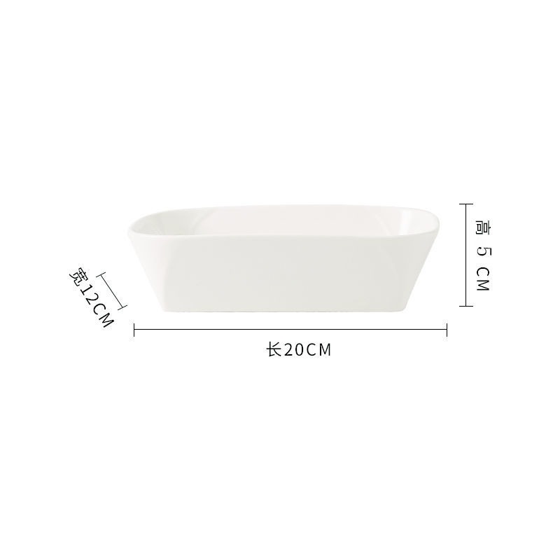 Dafify 4 pcs 11 oz oval ceramic dinner plate porcelain ramekins of baking pan set