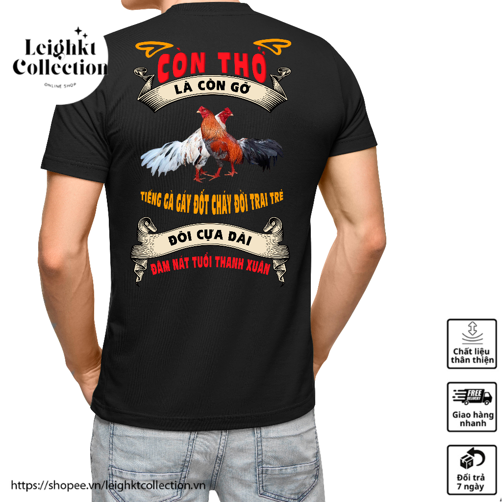 Áo thun cho anh em đam mê gà còn thở là còn gỡ