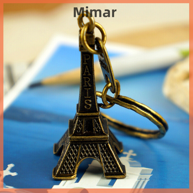 🔥🔥🔥【Fast Shipping】 Paris Retro Mini Eiffel Tower Model Cute Keychain Keyfob Eiffel Tower Figurines Eiffel Tower Keychain