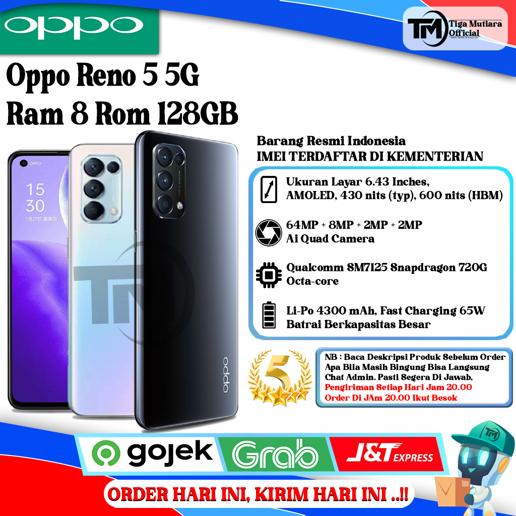 harga oppo reno 5 5g september