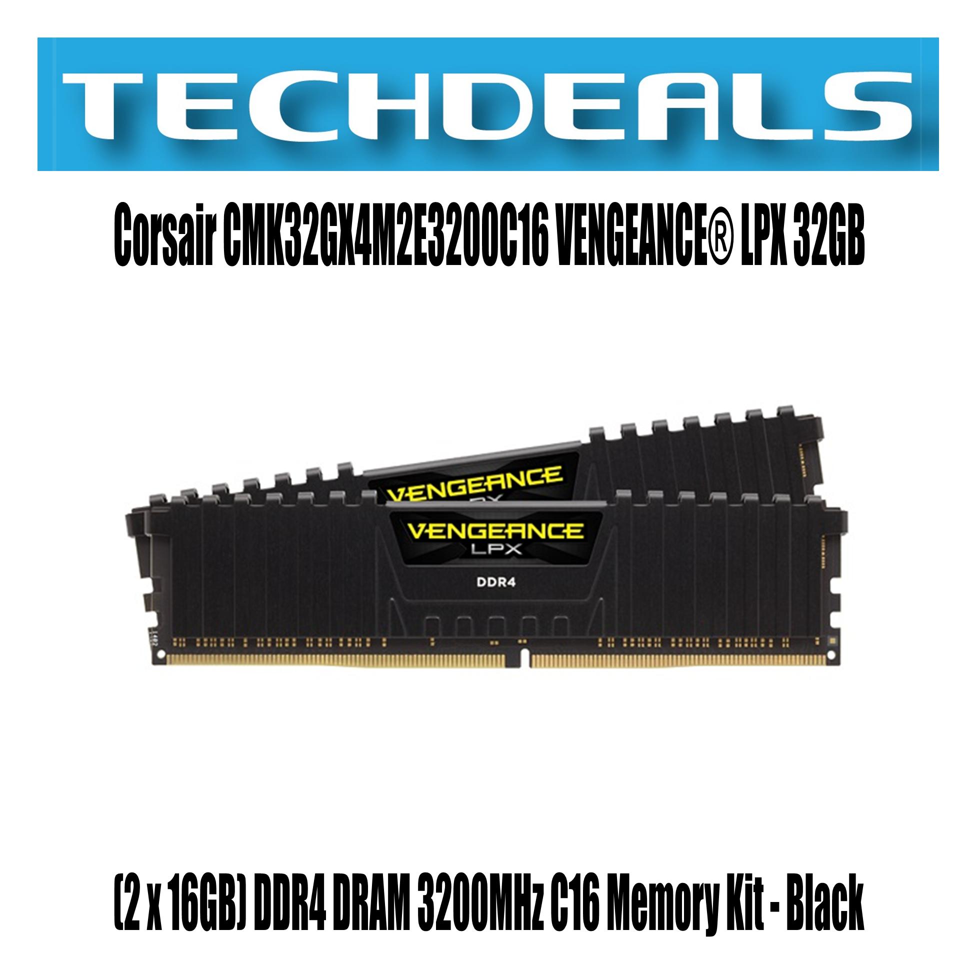 Corsair CMK32GX4M2E3200C16 VENGEANCE® LPX 32GB (2 x 16GB) DDR4