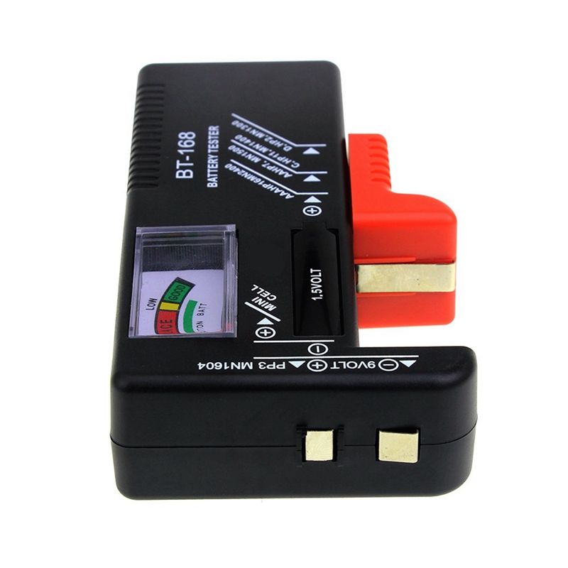 BT-168 AA/AAA/C/D/9V/1.5V Universal Button Cell Battery Indicate Volt Tester Checker BT168