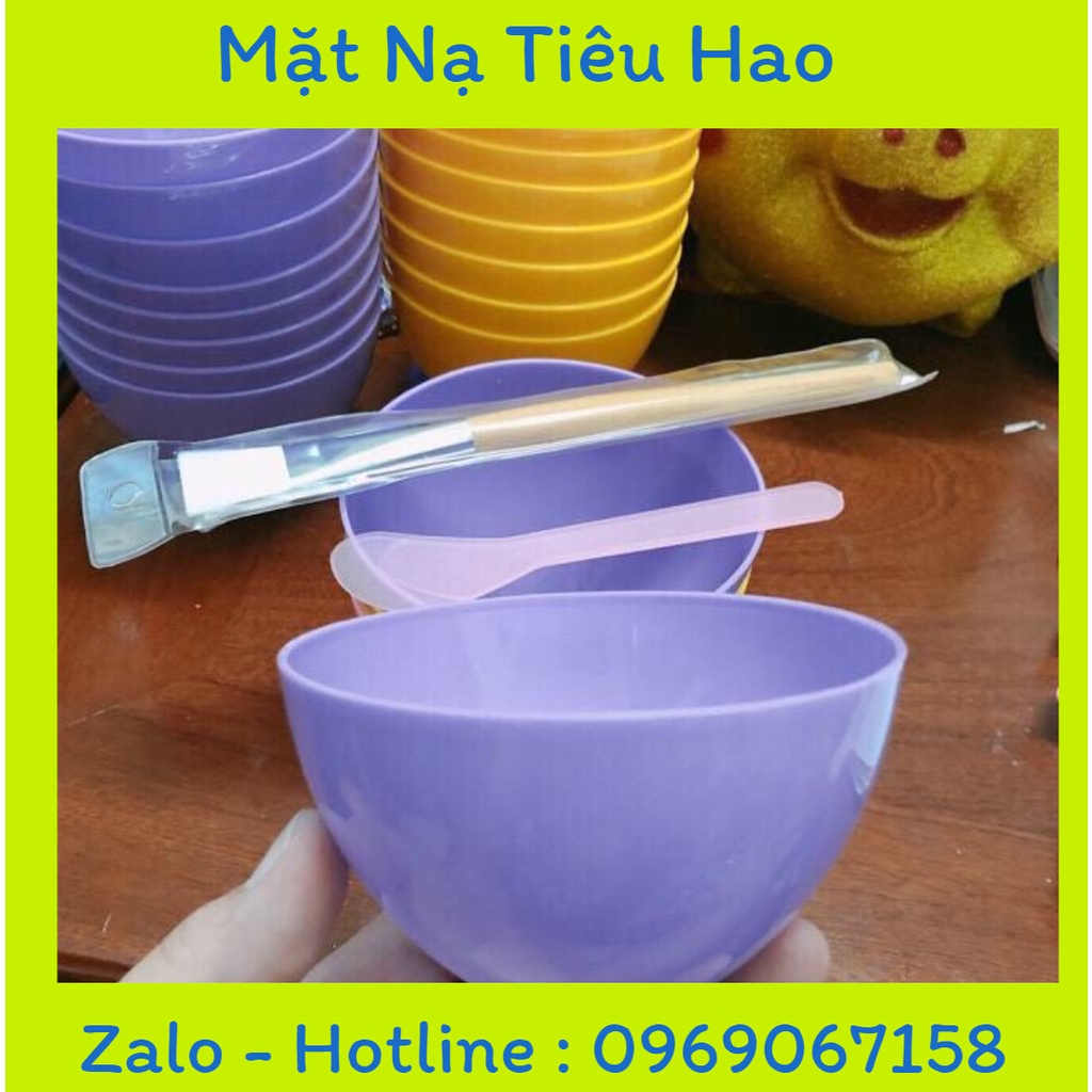 Combo bát, chổi, thìa đắp mặt dẻo siêu rẻ