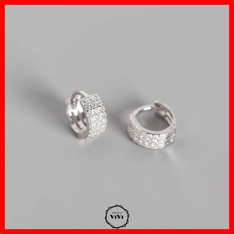 [KHUYÊN BẠC CAO CẤP] Bông tai bạc nam sát tai Noble – ViVi_Gift