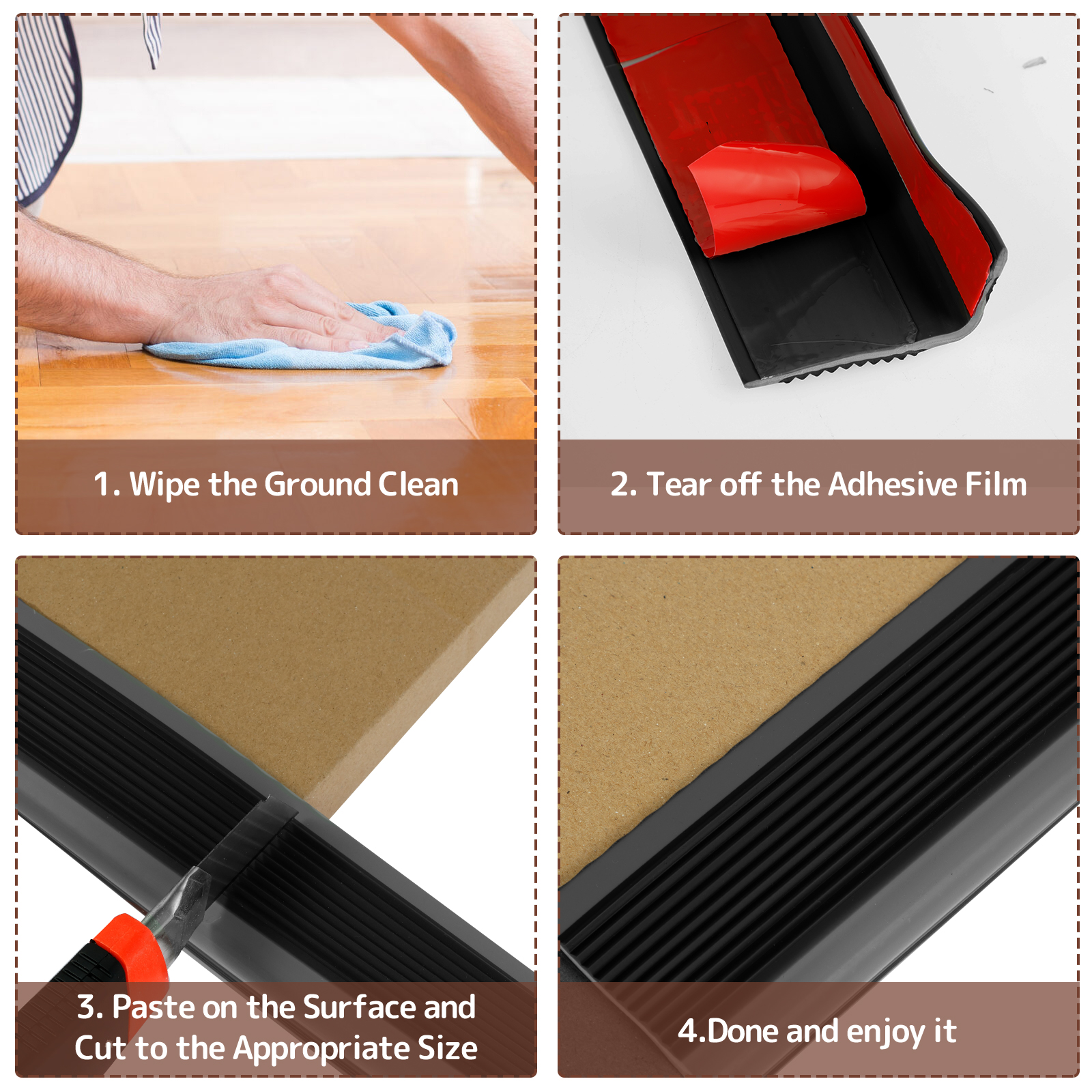【In-Demand Item】 1 Roll Stair Protector Soft PVC Non-slip Stair Nose ...