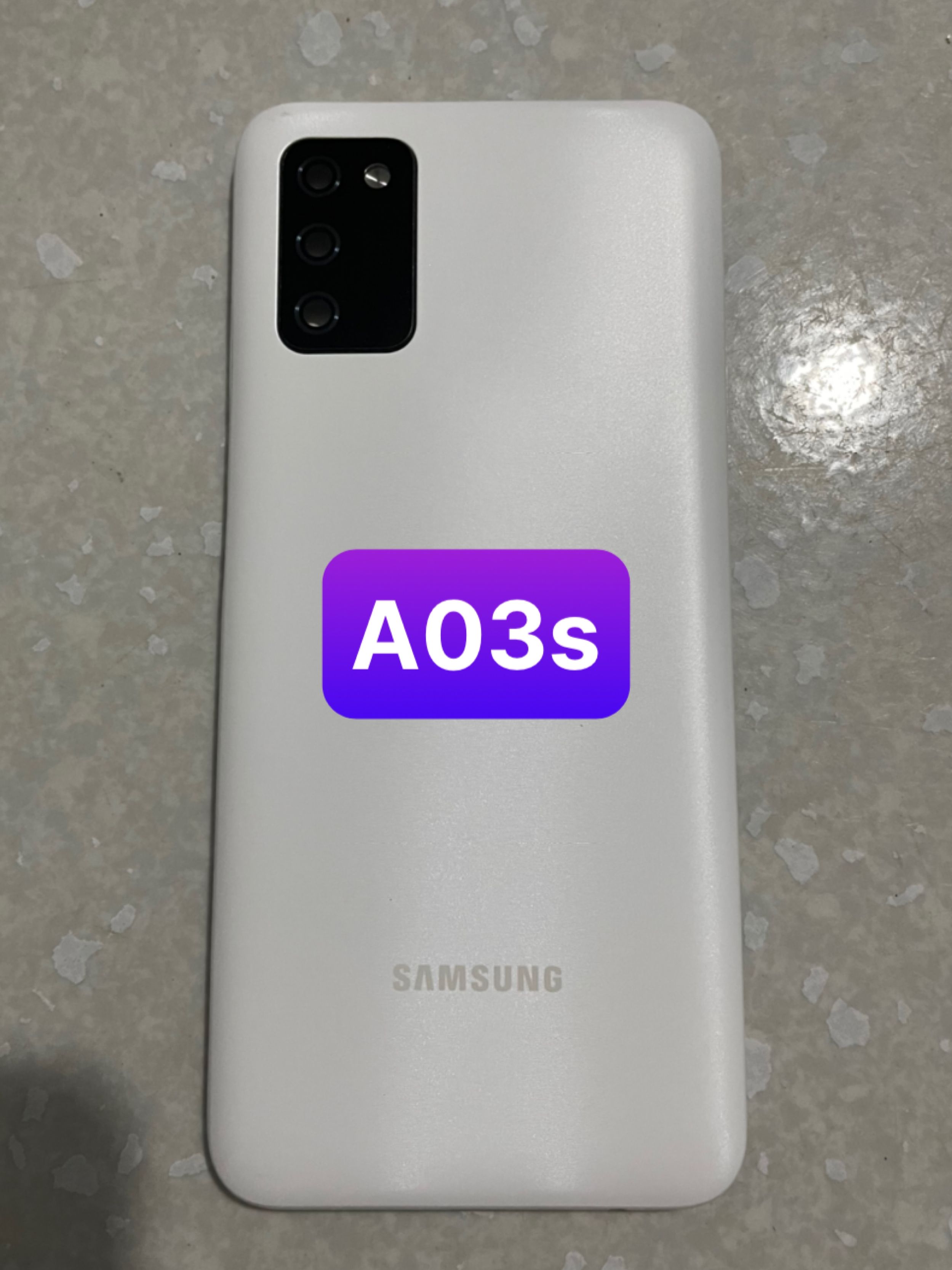 bộ xương vỏ zin samsung A03s (kèm khay sim)
