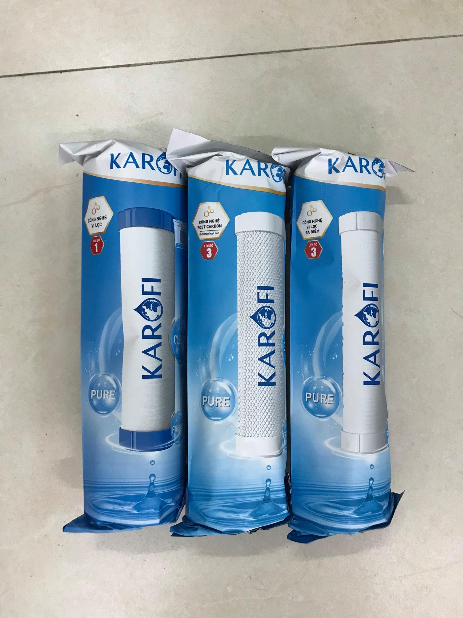 Combo Bộ Lõi lọc 123 Karofi + lõi 1 Karofi