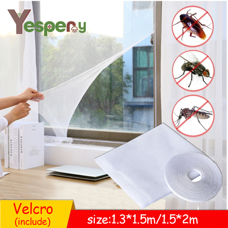 YESPERY Lưới Cửa Sổ Chống Muỗi Ruồi Kèm Băng Dính Lưới Chắn Côn Trùng LƯỚI CHẮN Cửa Sổ Lưới Trong Nhà Lưới Chống Muỗi Bọ Dễ Lắp