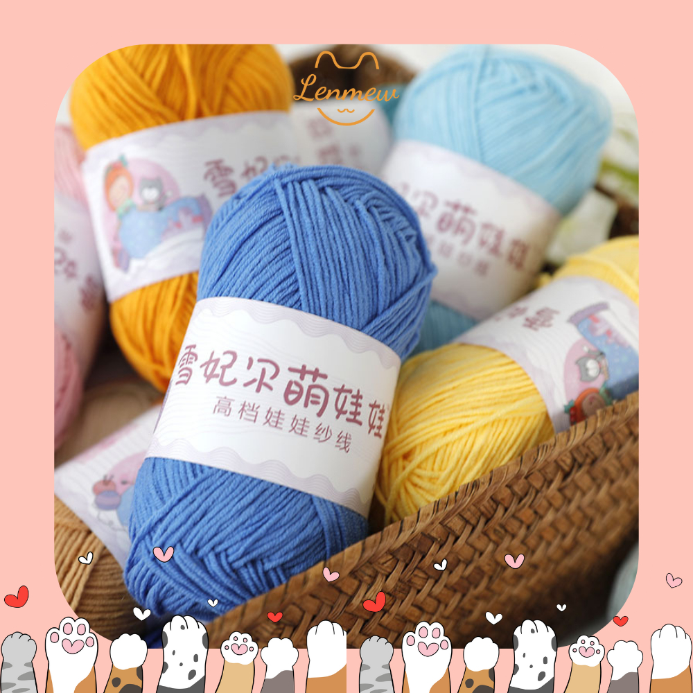 Len Baby Yarn Chính Hãng (Cuộn 40G) (Bảng Màu 51 - 67)
