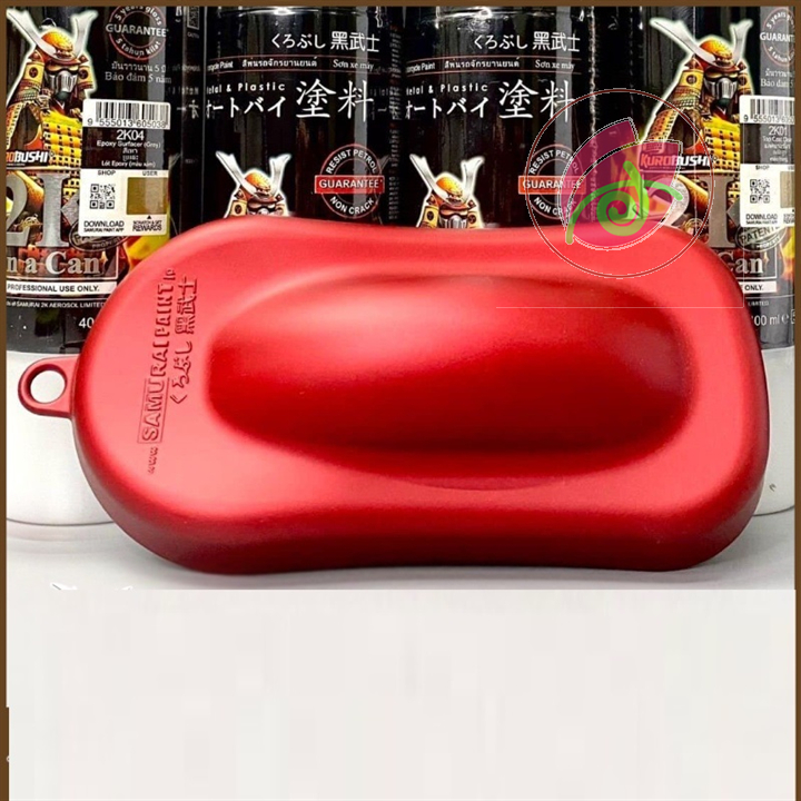 Sơn xịt Samurai Y9595 - màu Đỏ Mờ (cần được sơn trên nền màu Bạc) (400ml)