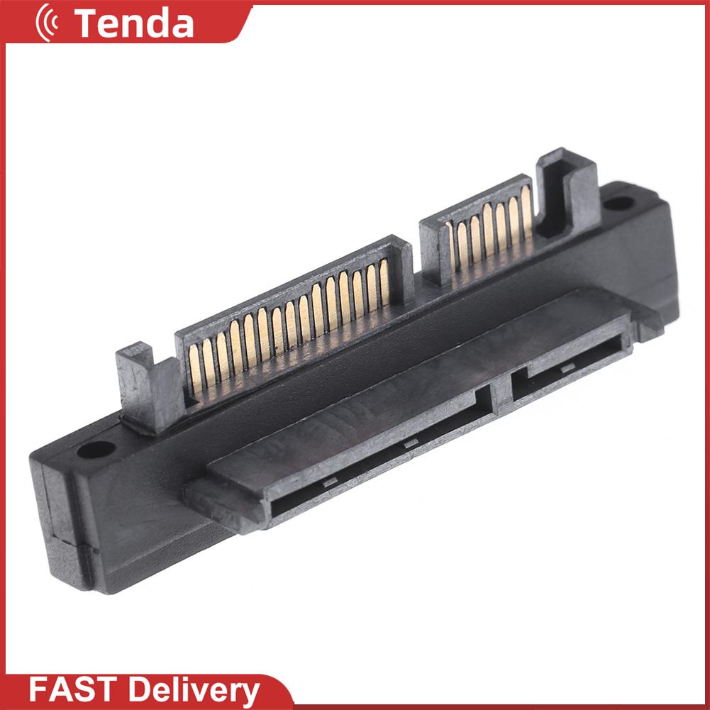 90 degree 7+15pin sata male to female port adapter card for sata hdd ssd