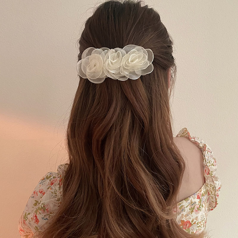Kẹp tóc hình hoa trà phong cách tiểu thư
