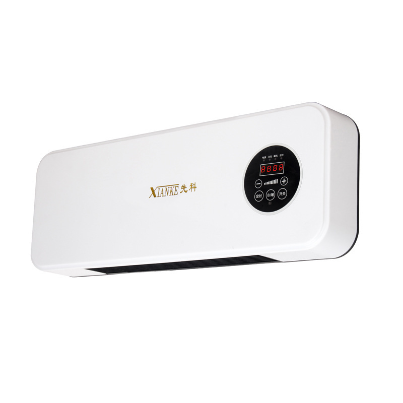 XiaoZhubangchu Household remote control wall-mounted heater, one-second hot and cold heating dual-use warm air wall-mounted mobile small air conditioner