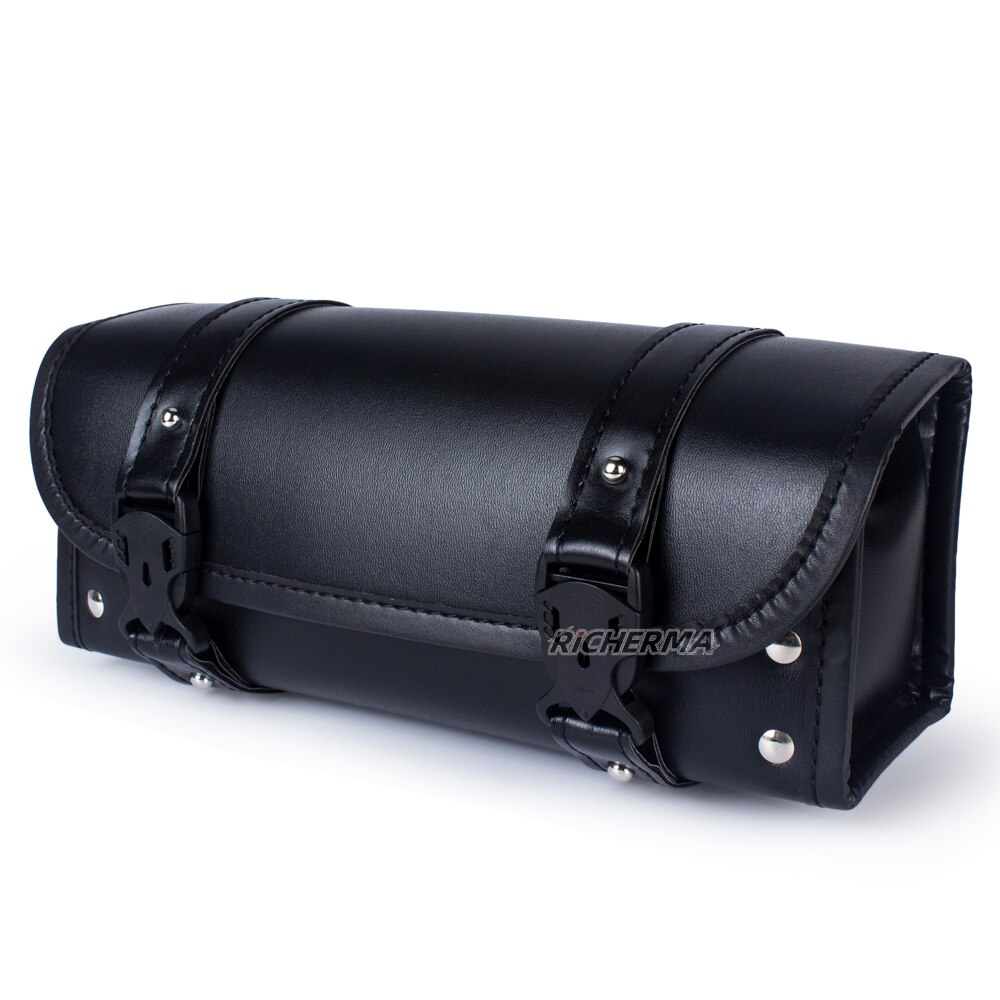 PU Leather Motorcycle Bag For Vespa Cafe R Waterproof Tool Bag Steampunk Retro Bike Suitcase Motorbike Biker Backpack