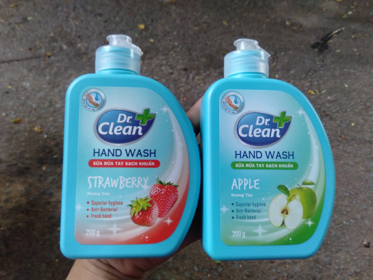 2 Chai Nước rửa tay Dr Clean 200g