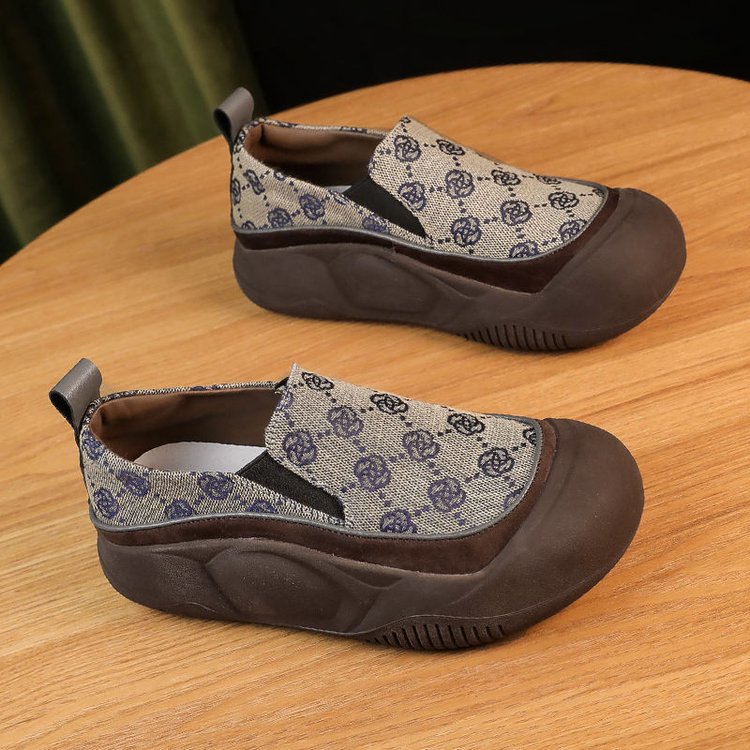 Vshoes giày thường đế dày nữ thời trang lười giày đơn giày lười nữ giày lười nữ