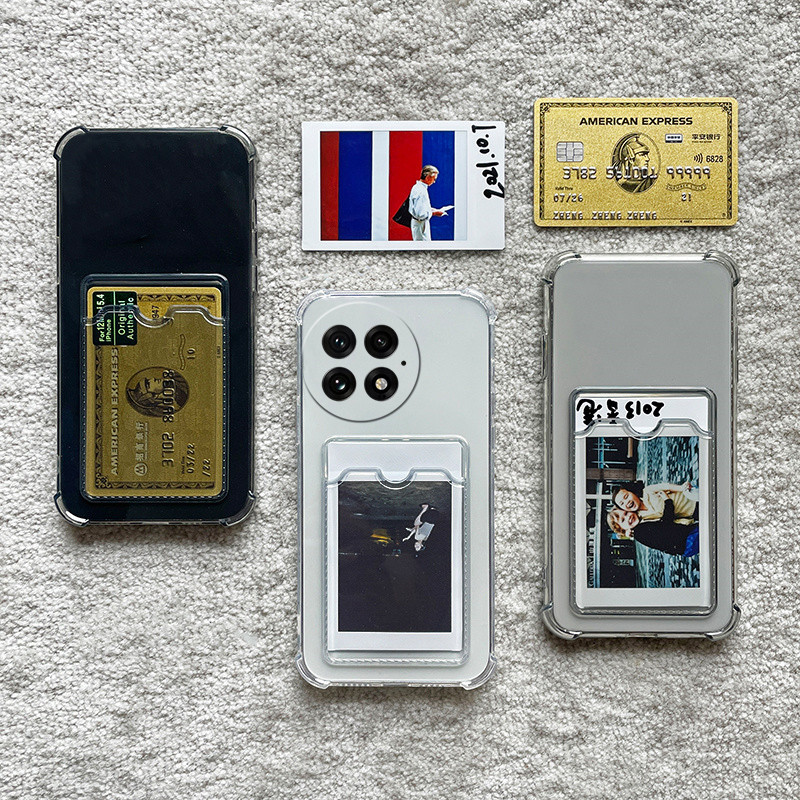 Phone cover OnePlus 13 Back case Classic Silicone Soft Transparent with Card Slot Shockproof For OnePlus 13 Phone cases.