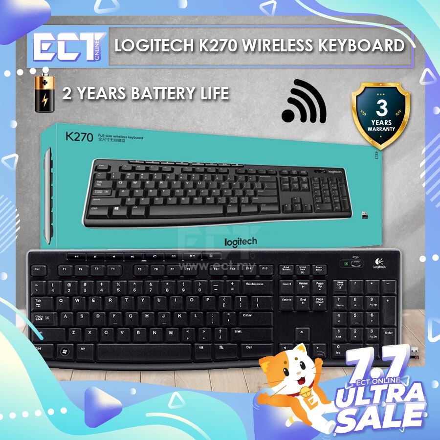 Logitech K270 Unifying Wireless Keyboard (920-003057) | Lazada