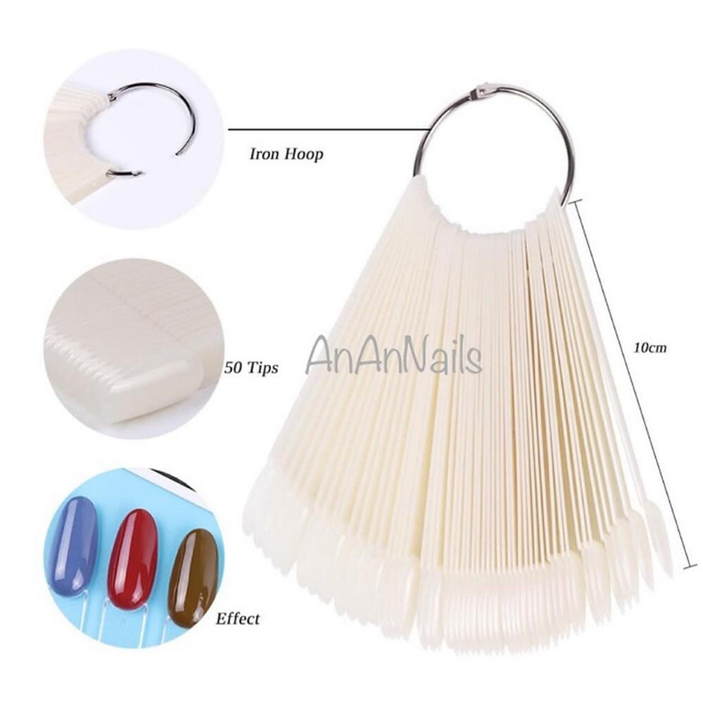 Móng que bầu tập vẽ, tập sơn, làm mẫu nail (bịch 50 que)