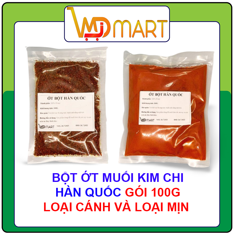 Bột Ớt Muối Kim Chi Hàn Quốc  Gói 100G