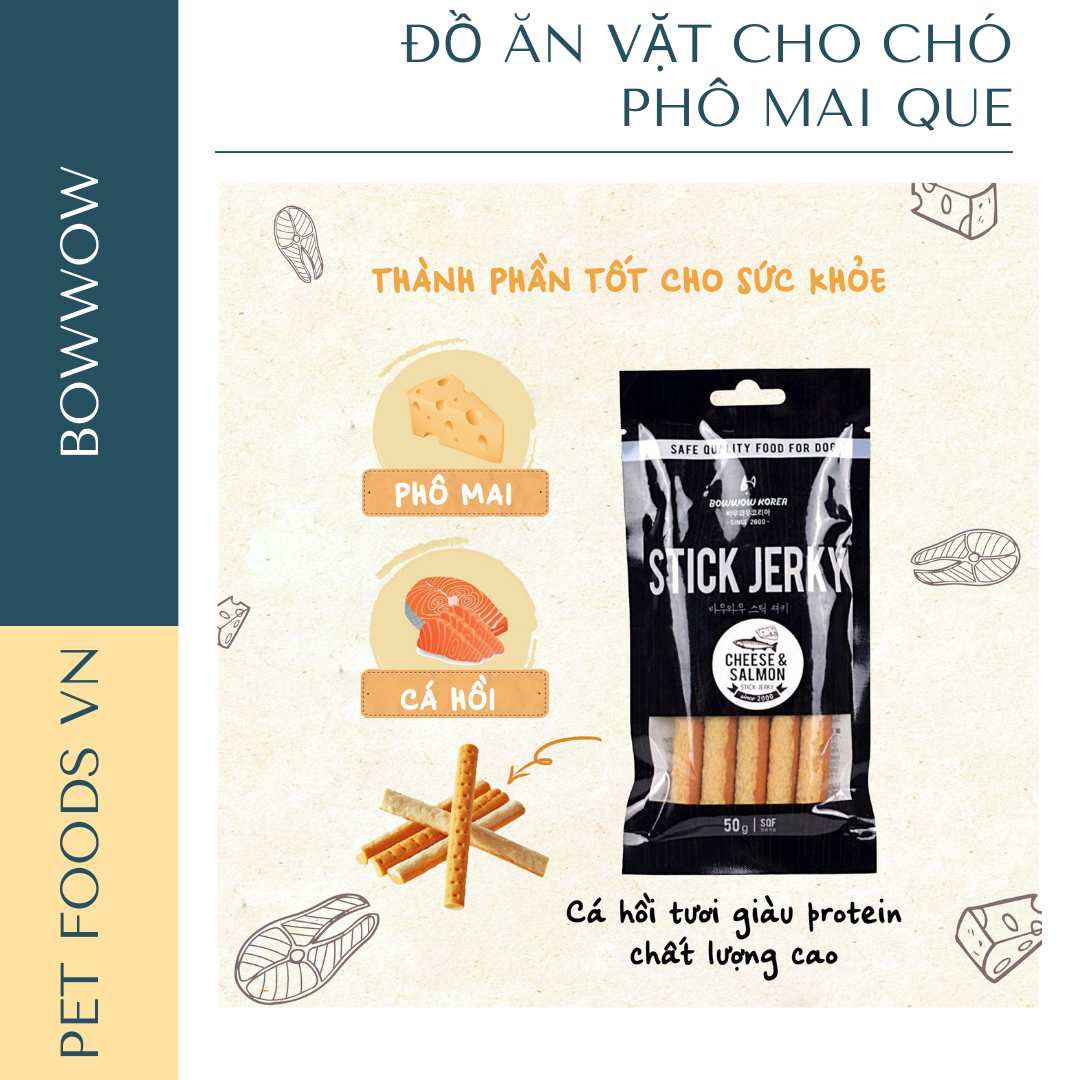 Phô mai que cho chó BOWWOW