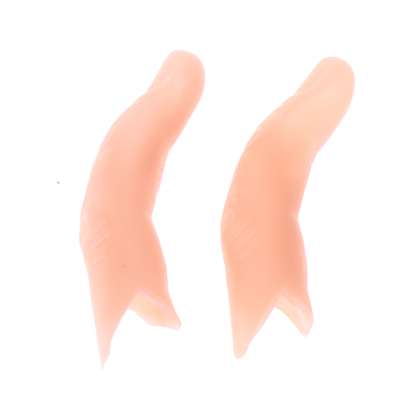 [The Lintas] 1pc Fake Finger Sixth Middle Finger Appearing And Vanishing Magic Tricks