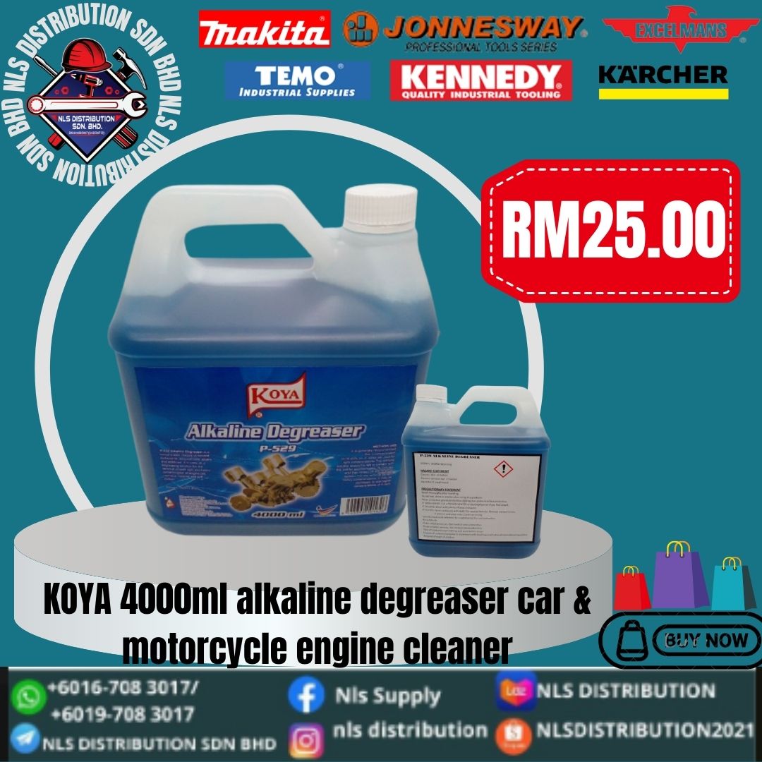 KOYA P529 HEAVY DUTY ALKALINE DEGREASER ENGINE DEGREASER (4 LITER