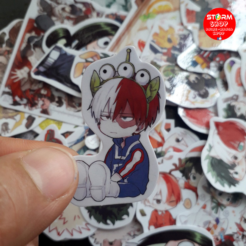 Sticker/ Hình dán anime MY HERO ACADEMIA (combo 30-60 stickers)