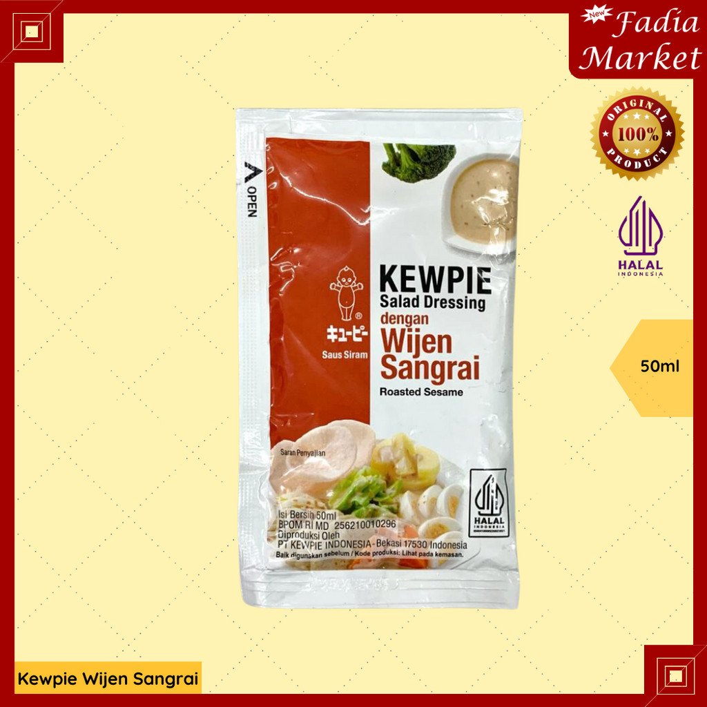 Kewpie Salad Dressing Wijen Sangrai 50ml Sachet | Lazada Indonesia