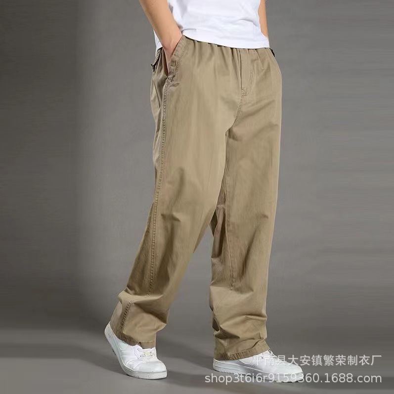 KYUSHUAD Men's trousers-Cotton loose casual pants- cargo pants