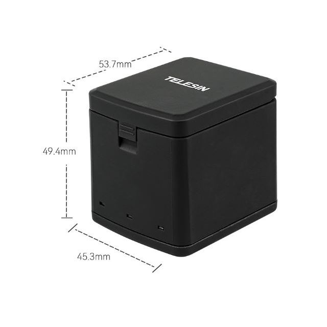 Hộp Sạc và Pin TELESIN GoPro Hero 5 6 7 8 BLACK